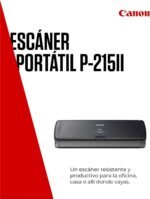 Canon imageFORMULA P-215II Portable Duplex Scanner | USB Powered | Home, Office & Away | Up to 15 pag/min | 20-Sheet Feeder | Includes Canon CaptureOnTouch Lite Software - Imagen 3