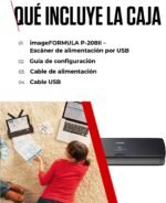 Canon imageFORMULA P-215II Portable Duplex Scanner | USB Powered | Home, Office & Away | Up to 15 pag/min | 20-Sheet Feeder | Includes Canon CaptureOnTouch Lite Software - Imagen 8