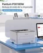 PANTUM P3018DW Monochrome Laser Printer with Oringinal Toner - WiFi Automatic Double-Sided Printing (30ppm Wi-Fi Direct, Ethernet, USB 2.0, Wireless) for Home and Office - Image 3