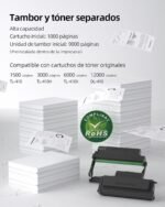 PANTUM P3018DW Monochrome Laser Printer with Oringinal Toner - WiFi Automatic Double-Sided Printing (30ppm Wi-Fi Direct, Ethernet, USB 2.0, Wireless) for Home and Office - Image 5