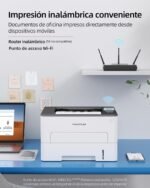 PANTUM P3018DW Monochrome Laser Printer with Oringinal Toner - WiFi Automatic Double-Sided Printing (30ppm Wi-Fi Direct, Ethernet, USB 2.0, Wireless) for Home and Office - Image 6