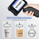 TH10 Portable Mini Handheld Printer with Quick Dry Ink Cartridge, Printing Height 2~12.7mm Inkjet Coding Machine for Text Date Batch Number Image - Imagen 5