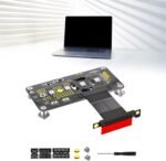 Convertidores NVME HDD de velocidad rápida a tarjeta adaptadora PCIe 4 con ventilador de refrigeración para mejorar el rendimiento de la computadora, adaptador NVMe SSDs - Image 3