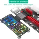 Convertidores NVME HDD de velocidad rápida a tarjeta adaptadora PCIe 4 con ventilador de refrigeración para mejorar el rendimiento de la computadora, adaptador NVMe SSDs - Image 6