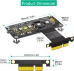 Convertidores NVME HDD de velocidad rápida a tarjeta adaptadora PCIe 4 con ventilador de refrigeración para mejorar el rendimiento de la computadora, adaptador NVMe SSDs - Image 7