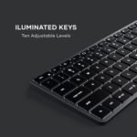 SATECHI Slim X2 Wireless Keyboard, QWERTY US with Numeric Keypad, Backlit and Rechargeable USB C Bluetooth Keyboard for MacBook Air & Pro, Laptop, PC, iPad and More - Grey - Image 5