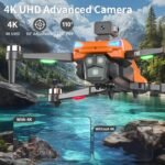 GPS Drone with 4K Camera, Automatic Obstacle Avoidance, Foldable Quadcopter, 90° Adjustable Lens, 23 Min Autonomy with 4.5" Remote Screen for Beginners and Adults - Imagen 3
