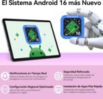 T20 Android 16 Tablet with Keyboard - 24 GB RAM+ 256 GB ROM(2 TB TF), Octa-Core, Gemini AI, Widevine L1, Tablet 10 Inches, 5000mAh, 8MP+5MP, Face ID, GPS (4 year warranty) - Imagen 3