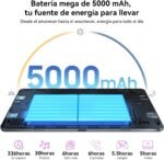 T20 Android 16 Tablet with Keyboard - 24 GB RAM+ 256 GB ROM(2 TB TF), Octa-Core, Gemini AI, Widevine L1, Tablet 10 Inches, 5000mAh, 8MP+5MP, Face ID, GPS (4 year warranty) - Imagen 8