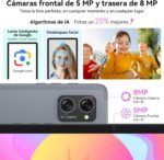T20 Android 16 Tablet with Keyboard - 24 GB RAM+ 256 GB ROM(2 TB TF), Octa-Core, Gemini AI, Widevine L1, Tablet 10 Inches, 5000mAh, 8MP+5MP, Face ID, GPS (4 year warranty) - Imagen 9