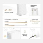 [New 2024] Mercusys MB130-4G - 4G SIM Router, LTE CAT4, Wi-Fi AC1200, Support All Carriers, FDD and TDD, Plug&Play, App Setup and Management - Imagen 4