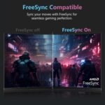 Z-Edge Gaming Monitor 27 Inch, Curved Monitor 280 Hz (DP), Curved PC Display, 1ms MPRT, FHD(1920x1080), FreeSync, LED 16:9 with HDMI Cable, 1500R VA, 2* HDMI2.0 & 2* DP 1.2 - Image 5