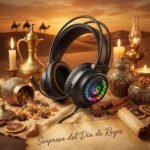 Tatybo Gaming Headset for Ps4/Ps5/PC/Switch, Gaming Headset with Dual Adaptable Headband, 3D Stereo Sound, Lightweight Wired Headset with RGB Light - Imagen 3