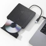 MOSWAG External CD DVD Drive, USB 3.0 and USB C CD/DVD Writer +/-RW Optical Drive, DVD Portable Slim DVD ROM Rewriter Writer Duplicator for Desktop, Windows 11/10 PC MacBook Pro PC Linux - Image 3
