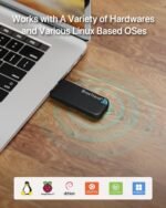 BrosTrend WiFi Adapter Linux 1200Mbps, WiFi USB Linux for Ubuntu, Kali, Mint, Debian, Kubuntu, Mate, Zorin, PureOS, Raspberry Pi, Windows etc. Dual Band 5GHz 867Mbps + 2.4GHz 300Mbps, USB3.0 - Imagen 3