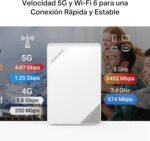 Mercusys MB520‑5G – AX3000 Dual Band 5G / WiFi 6 Router with Integrated Modem, 2.5 Gbps Port, Nano SIM Slot and EasyMesh Compatibility - Imagen 6