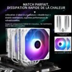 Thermalright Peerless Assassin 120 White ARGB CPU Air Cooler, 6 Heat Pipes, Two TL-C12W-S-PWM 120mm Fans, Aluminum Heatsink Cover, AGHP for AMD AM4 - Imagen 3