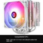 Thermalright Peerless Assassin 120 White ARGB CPU Air Cooler, 6 Heat Pipes, Two TL-C12W-S-PWM 120mm Fans, Aluminum Heatsink Cover, AGHP for AMD AM4 - Imagen 4