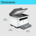 HP LaserJet MFP M234sdn 6GX00F, Multifunction Laser Printer, Print, Scan, Copy, Fast Ethernet, USB 2.0, Smart App, Control Panel with LED Buttons, White and Grey - Image 11