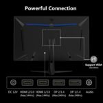 Z-Edge Gaming Monitor 27 Inch 240HZ, Computer Screen 2K QHD IPS Monitor 1ms 2560x1440 LED, 400cd/m², HDR10, FreeSync, DisplayPort(240Hz), HDMI(144Hz), VESA Compatible - Image 6