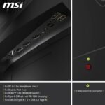 MSI MAG 275CQRF QD E2 Curved Gaming Monitor WQHD 27 Inches, 1500R, 2560 x 1440 Rapid VA Panel, 180 Hz / 0.5ms (GtG, Min.), Adaptive Sync, DP 1.4a, HDMI 2.0b CEC - Imagen 7