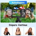 Digital Camera 4K 32GB, JDZ 48MP Digital Photo Camera Autofocus with 2.8" Screen, 16X Digital Zoom Compact Camera, Portable Vlog Compact Digital Camera for Beginners/Adults/Kids - Black - Imagen 4