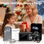 Digital Camera 4K 32GB, JDZ 48MP Digital Photo Camera Autofocus with 2.8" Screen, 16X Digital Zoom Compact Camera, Portable Vlog Compact Digital Camera for Beginners/Adults/Kids - Black - Imagen 7