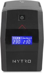 EPYC NYTRO - Pure Sine Wave UPS 800VA/480W Power, Uninterruptible Power Supply for PC Gaming, Mac and Game Consoles, 2 Schuko Outputs; 800VA UPS - Image 3