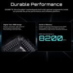 GIGABYTE X870 AORUS Elite WIFI7 Motherboard - Supports AMD Ryzen 9000 CPUs, 16+2+2 Phase VRM, Up to 8000MHz DDR5 (OC), 3xPCIe 5.0, Wi-Fi 7, 2.5GbE LAN, USB 4 - Imagen 4