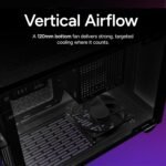 Cooler Master NR200P V2 Mini-ITX PC Case, Top-Mount 240mm|280mm AIO, 357mm Vertical GPU Mount, Only SFX PSU 130mm, Compatible RTX 5080|RX 9090 XT, Tempered Glass, USB Type-C, DIY - Imagen 8