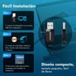 NEWFAST AC1300 USB WiFi Adapter for PC, USB WiFi for PC Dual Band 5GHz/2.4GHz Mini WiFi Antenna USB3.0 Wi-Fi Receiver Compatible Windows 11/10/8/8/7 und Mac OS X 10.9-10.15 - Imagen 7