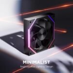 AsiaHorse Nyota - Ventilador de caja de 140 mm con refrigeración eficiente, iluminación de ventilador ARGB personalizable, control de velocidad de 800-1800 RPM y funcionamiento silencioso de menos de - Image 3