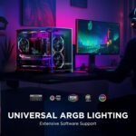 AsiaHorse Nyota - Ventilador de caja de 140 mm con refrigeración eficiente, iluminación de ventilador ARGB personalizable, control de velocidad de 800-1800 RPM y funcionamiento silencioso de menos de - Image 5