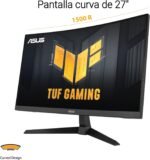 ASUS TUF Gaming VG27WQ3B 27-Inch QHD, Curved, 180Hz, ELMB, FreeSync, 0.5ms Response Time, 90% DCI-P3, HDR, DisplayWidget Center - Image 4