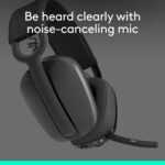 Logitech Zone Vibe 100 Lightweight Wireless Earbuds with Noise Cancelling Mic, Advanced Multipoint Bluetooth Headphones, Works with Equipments, Google Meet, Zoom, Mac/PC, Graphite - Image 4