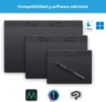 Wacom Intuos Pro Small, the compact and lightweight graphic pen tablet with Wacom Pro Pen 3, Creators on the Move and small desktop spaces, without sacrificing Performance. - Imagen 5