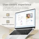 Celeron N4000 Laptop up to 2.6 GHz, 8GB DDR4 256GB SSD Laptop PC, IPS FHD 1920 x 1080 Convertible 180°, Mini HDMI, WiFi 5, Suitable for Students / Lavoro - Imagen 8