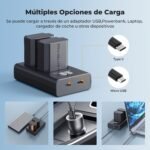 K&F CONCEPT NP-FZ100 2X2600mAh Battery and Charger, Compatible with Sony A7iii, A7iv, FX3, FX30, A6700, A7R, A9, A6600, A7Riii, A7Riv, A7R3, A7C, ZV-E1, ZV-E10ii, A7S3, A9R and plus - Imagen 8