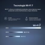 Mercusys MR27BE | BE3600Mbps Dual Band WiFi 7 Router, 2.5Gbps Ports, 4 High Gain Antennas, 160 MHz Channels, MLO, EasyMesh Support, WPA3 Security, Control via a - Imagen 5