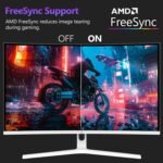 Z-Edge Monitor 27 Inch Gaming Curved White 300 Hz (DP), FHD, 1 ms, FreeSync, 240 Hz (HDMI), 16:9 LED Gaming PC Display, Adjustable Tilt, VA, HDR, 3000:1, RGB, VESA Compatible - Imagen 7