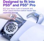 Crucial P310 PS5 SSD 1TB PCIe Gen4 NVMe M.2 with Heatsink, Up to 7100MB/s, Compatible with PlayStation 5, Desktop Computer, Internal Hard Drive - CT1000P310SSD5-01 - Image 4