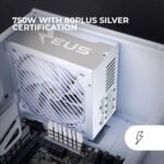 Mars Gaming MPZE750SIM, ATX 750W Modular Power Supply, 10 Years Warranty, 80 Plus Silver +87%, FDB Fan 14cm, AI2-RPM and DC-DC Technologies, Japanese Toshin Kyogo Capacitors 105°, White - Image 3