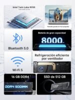 ACEMAGIC AX18 Laptop Computer 16GB RAM 512GB SSD – 18.5" for Students and Office (Intel N150 Processor, 8000mAh Battery), Laptop with HDMI, USB-C Laptop, Full HD Display and 3X USB3.2 - Image 3