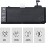 A1322 Portable Battery for Apple MacBook Pro 13" A1278 (Mid 2009, Mid 2010, Early and Late 2011, Mid 2012 Version) 10.95V 6000mAh / 72Wh - Image 5