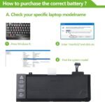 A1322 Portable Battery for Apple MacBook Pro 13" A1278 (Mid 2009, Mid 2010, Early and Late 2011, Mid 2012 Version) 10.95V 6000mAh / 72Wh - Image 7