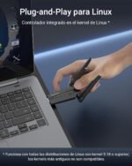 BrosTrend Wi-Fi 6E Adaptador WiFi Linux AXE3000, Adaptador WiFi USB para PC Linux Tri-Banda 6GHz y 5GHz y 2.4GHz, Wi-Fi USB 3.0 Plug and Play para Ubuntu, Mint, Fedora, openSUSE, Fedora, Debian etc. - Imagen 3