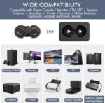 2 m Euro Power Cable C7, Euro 8 Power Cable for PS5 / PS4 / PS4 Slim / PS3 Slim / PS3 / Xbox One S/X, Xbox Series X/S, Samsung LG Sony TCL Sharp TV Power Cable 2 Poles - Imagen 4