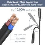 2 m Euro Power Cable C7, Euro 8 Power Cable for PS5 / PS4 / PS4 Slim / PS3 Slim / PS3 / Xbox One S/X, Xbox Series X/S, Samsung LG Sony TCL Sharp TV Power Cable 2 Poles - Imagen 5