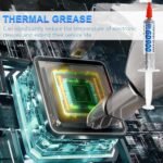 Pasta Térmica | Grasa Térmica No Conductiva | Compuesto De Disipación Térmica De Alto Rendimiento | CPU Enfriadores De Alta Conductividad Térmica, Disipador Térmico De Alto Rendimiento, Palma - Imagen 5