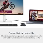 Dell 27 Plus USB-C Monitor - S2725QC, 4K UHD (3840x2160), 120Hz, IPS, 4ms, AMD FreeSync Premium, 99% sRGB, Height Adjustment, Built-in Speakers, 2 USB-C, 2 HDMI, 2 USB, 3 Year Warranty - Image 4